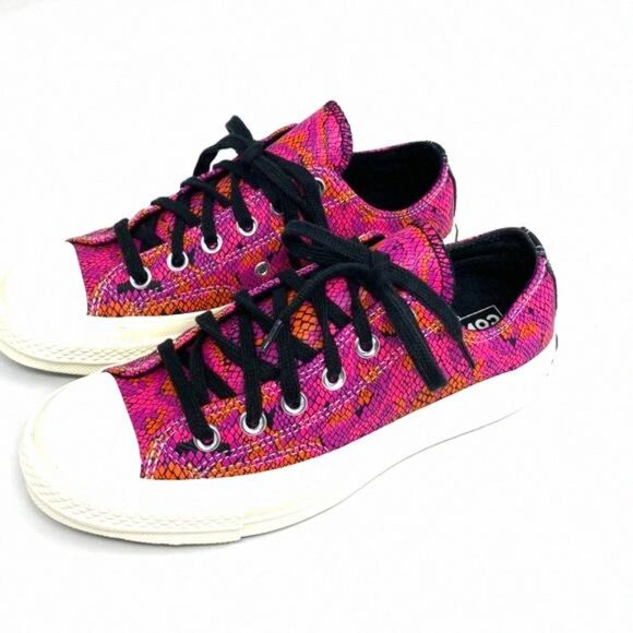 💖MEGA SALE💖Converse Women 570356C CHUCK 70 OX Egret Pink Daze Digital - Picture 3 of 10